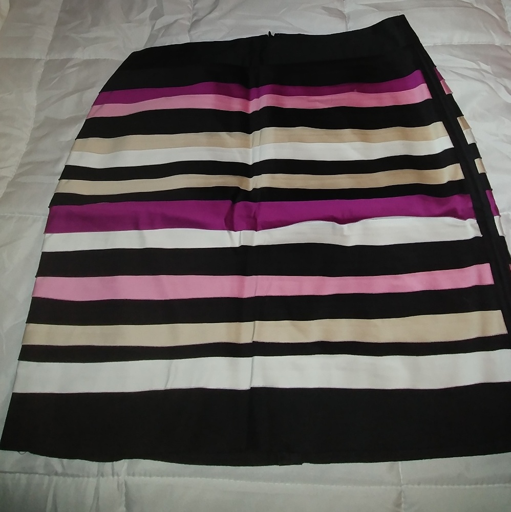 White house black market multi colored skirt